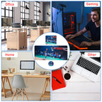 3-Piece Gaming Mouse Pad Set - Basketball Theme, Extended Desk Mat with Matching Mouse Pad & Coaster