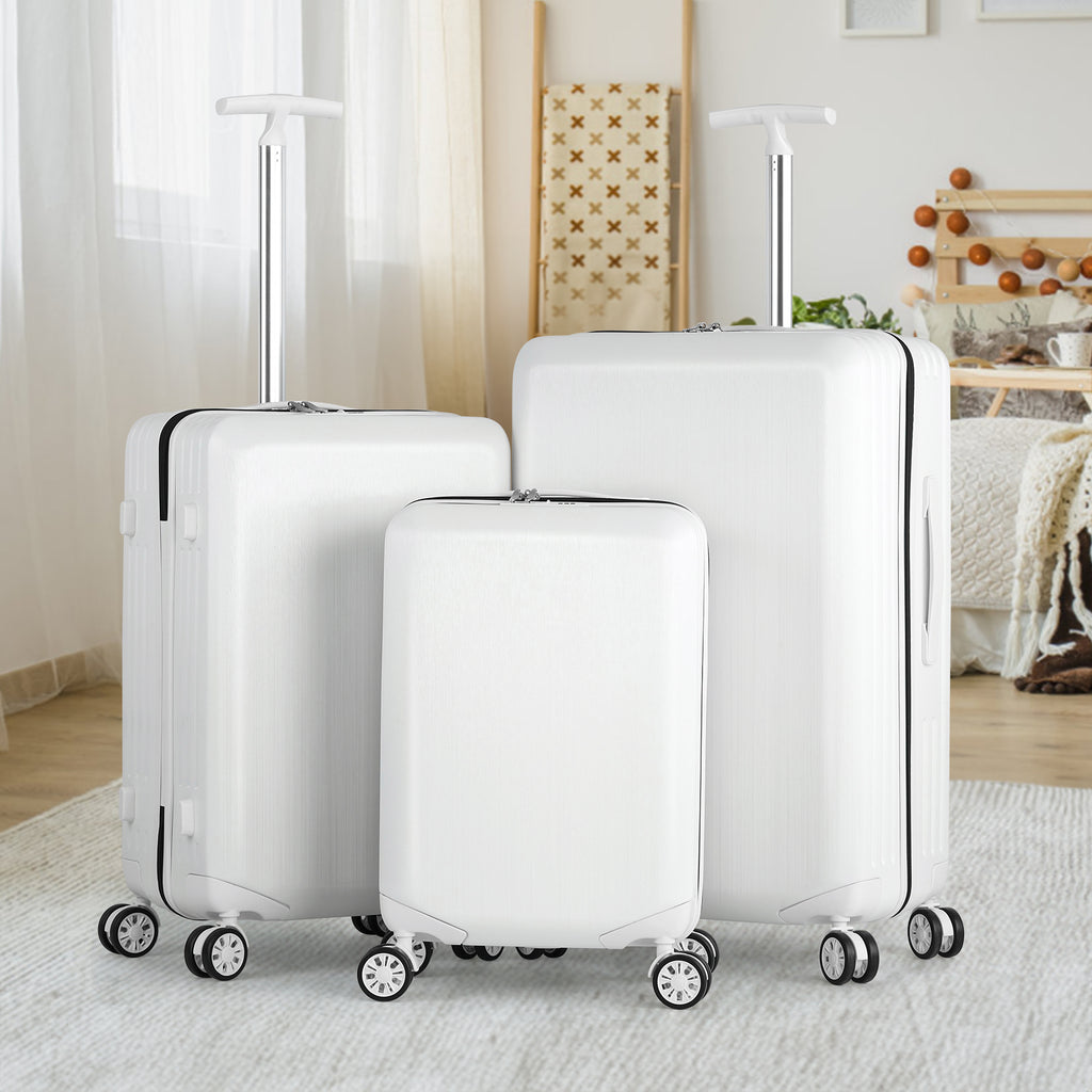 3 Piece Carry on Luggage Set Hardshell Suitcase Spinner Lightweight W/ TSA Lock