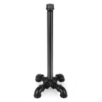 Industrial Pipe Countertop Paper Towel Stand - Rustic Black Iron Roll Dispenser for Kitchen and Bathroom