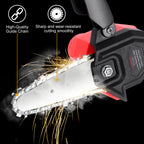 Mini Cordless Chainsaw 4-Inch Handheld - 21V Battery Operated Electric Saw for Tree Pruning & Wood Cutting