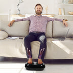 Electric Foot Massager with Heat - Deep Tissue Muscle Relaxation Machine - Portable Foot Hot Compress for Home & Office Use
