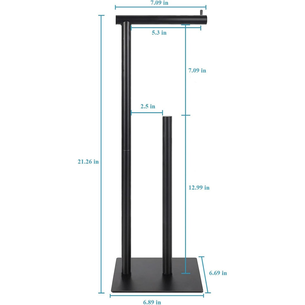 Stealth Series Freestanding Toilet Paper Tower | Minimalist Bathroom Tissue Hub