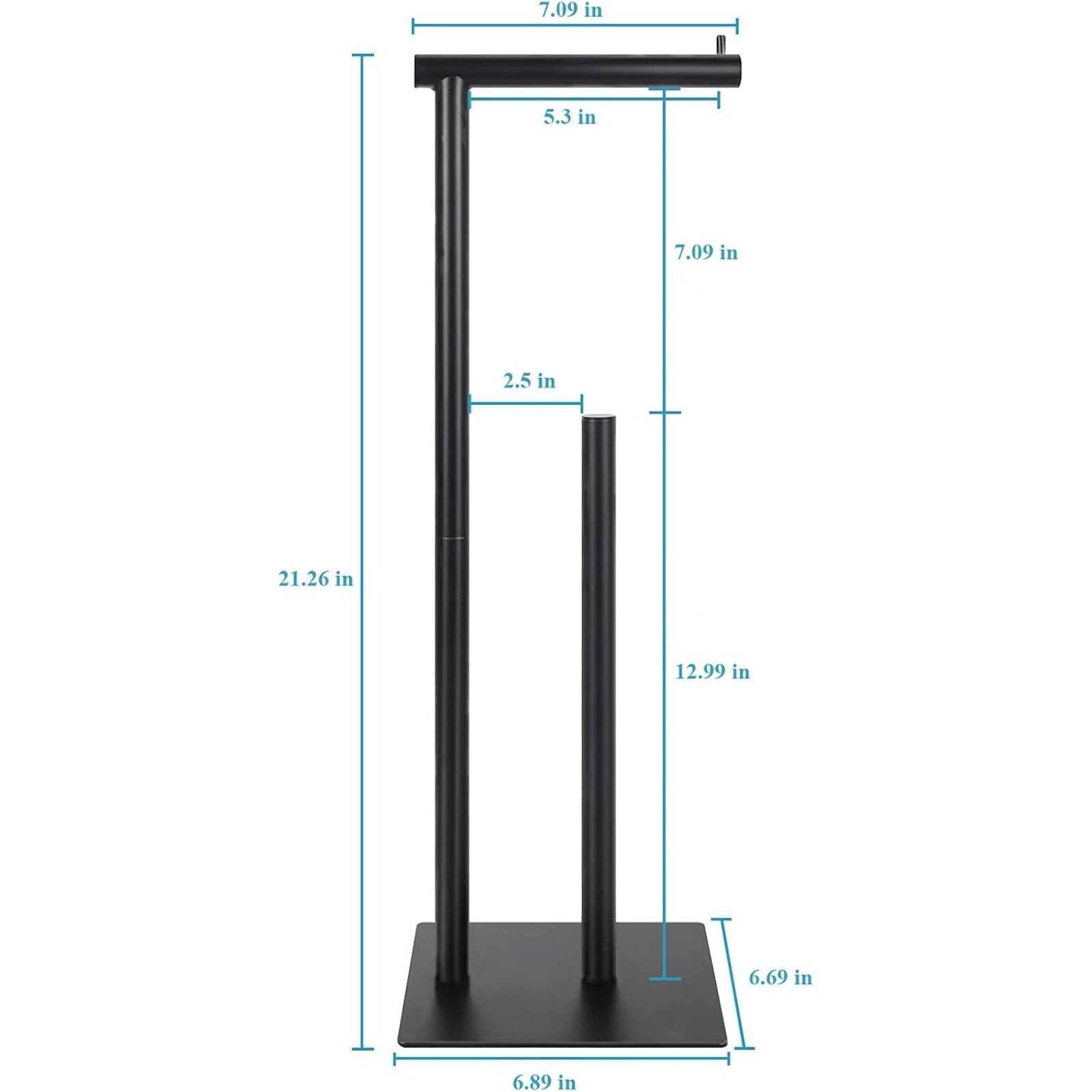 Stealth Series Freestanding Toilet Paper Tower | Minimalist Bathroom Tissue Hub
