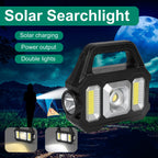 Ultra Bright Solar LED Camping Lantern, Rechargeable Handheld Flashlight & Surround Work Light for Outdoor