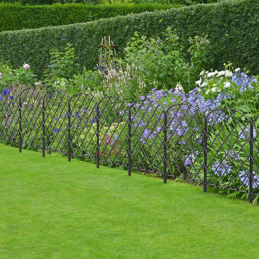 Arched Decorative Garden Fence - Metal Animal Barrier Edging Panels