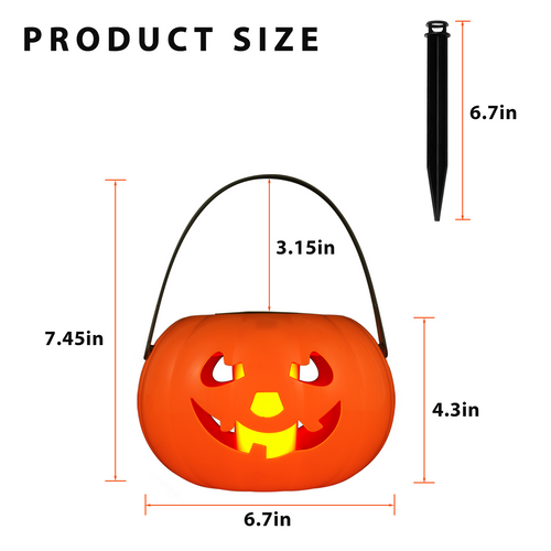 1 Halloween Pumpkin Lantern, Halloween Pumpkin Lantern Decoration. Suitable for Indoor/outdoor Horror Party Decorations (batteries Not Included), The Perfect Halloween Decoration.