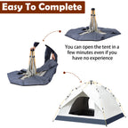 4-Person Instant Pop-Up Camping Tent, Waterproof Lightweight Outdoor Tent for Backpacking & Hiking