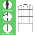 Decorative Garden Fence - Metal Rustproof Wire Border Sections