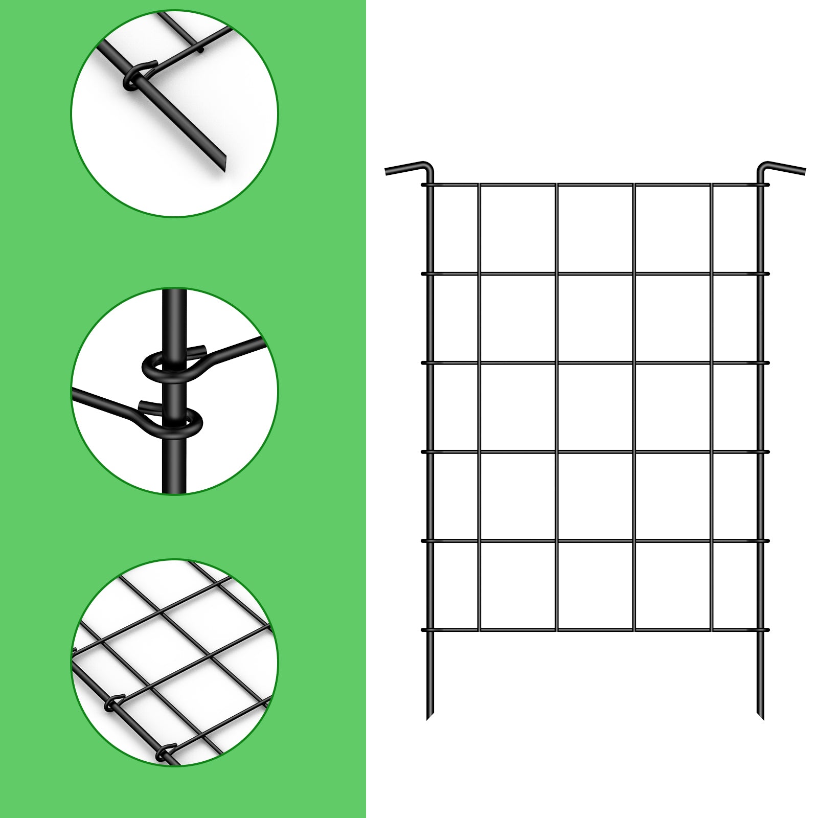 28 pieces garden fence, rust proof metal fence, farmland fence, small animal barrier, animal fence, used for garden decoration, park small animal barrier protection, vegetation protection
