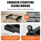 2-Piece Heavy-Duty Furniture Dolly Set with 360Â¡Ã£ Swivel Casters