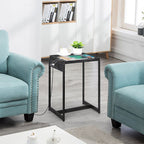 Set of 2 Nightstands with Charging Station - Slim Side Tables with USB Ports & AC Outlets for Bedroom