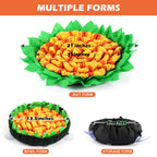 Interactive Canine Enrichment Mat - Stimulates Instinctual Foraging, Slow Feeder Puzzle, and Nosework Training Pad for Small Pets