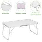 22-Inch Portable Folding Beach Table - Lightweight Aluminum Mini Picnic Table with Handle - Compact Outdoor Side Table for Camping & BBQ