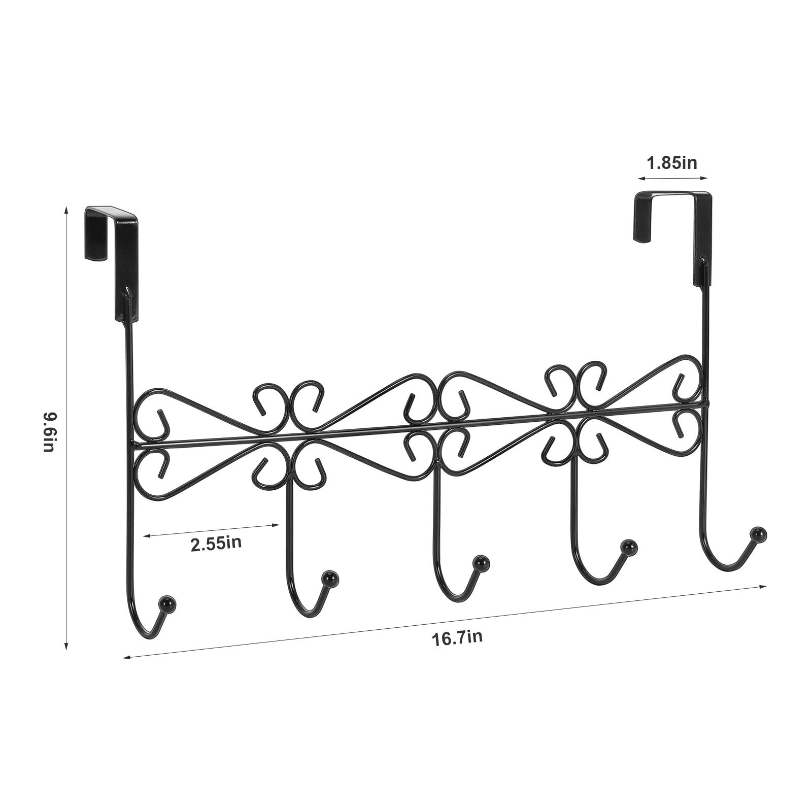 5-Pack Chinese Knot Door Hooks - Over The Door Hanging Organizer for Towels, Keys & Clothes, Space-Saving Wall Mount Rack for Bedroom & Living Room