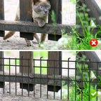 10Panels Rustproof Metal Anti Doggie Garden Border Animal Barrier Fence for Yard