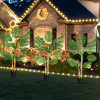 Tall Artificial Palm Tree with 2 Main Trunks - Potted Faux Tropical Plant for Home Office & Living Room