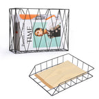 5-Piece Wire Mesh Desk Organizer Set - Office Accessories with File Tray, Pen Holder, and Note Pad Stand