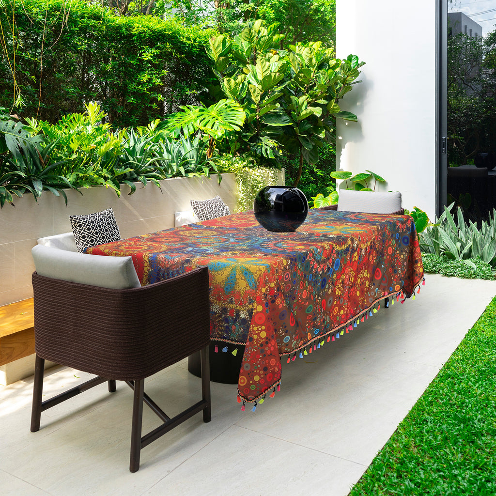 Boho Style Tablecloths for Tablecloths, Sofa Covers, and Floor Mats, Suitable for Kitchen and Dining Room Use in Day-to-day Themed Party Decorations, Festivals and Special Events
