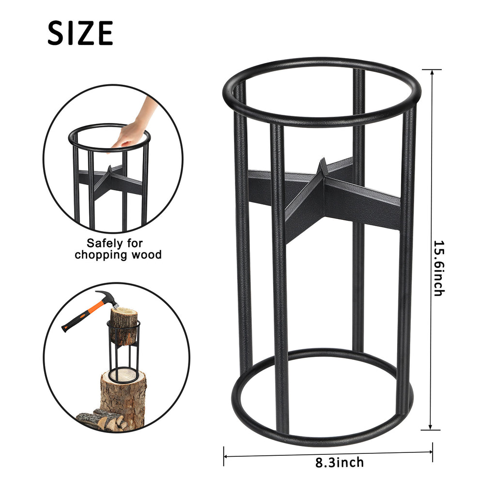 Manual Log Splitter and Kindling Cracker for Firewood Preparation