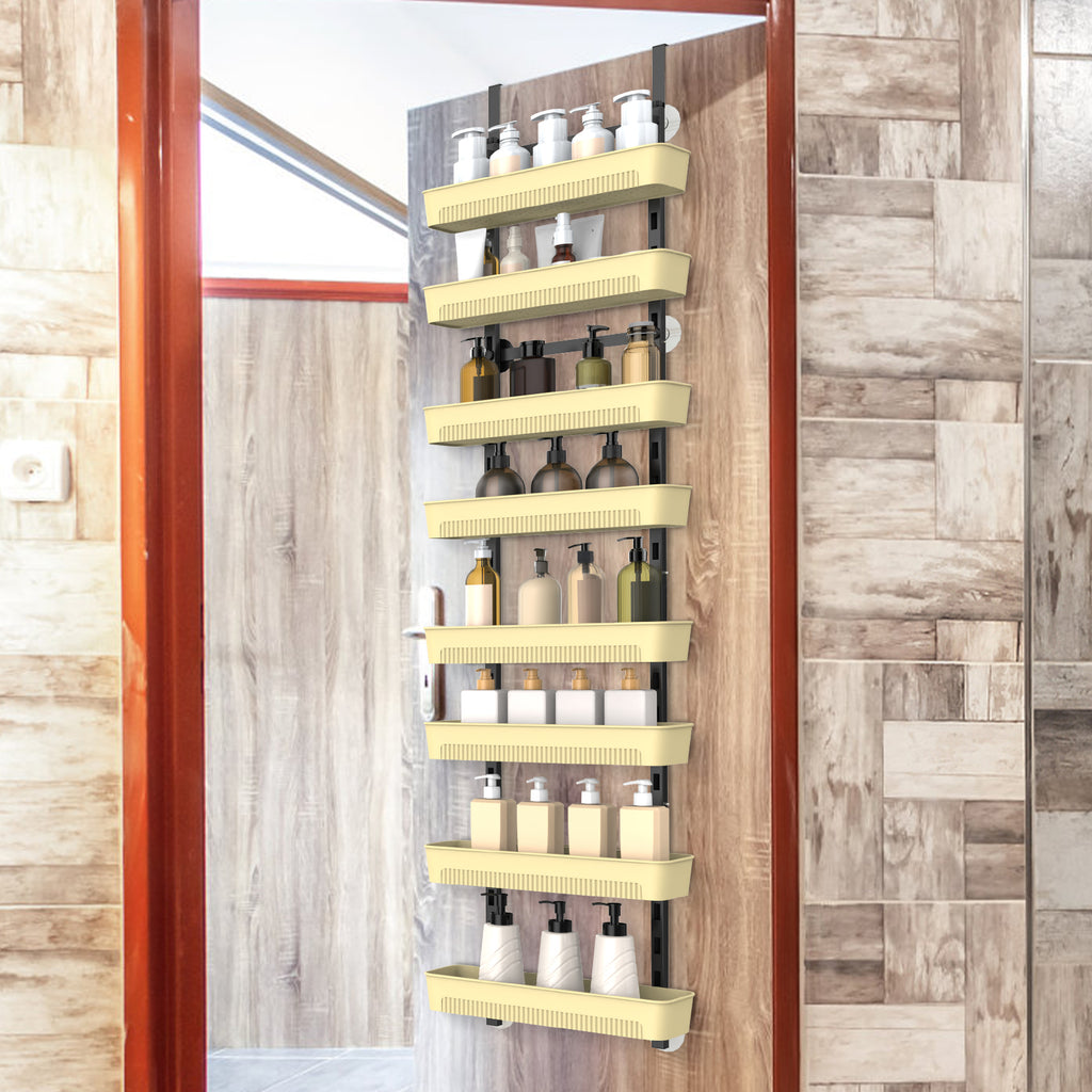 8-Tier Over The Door Pantry Organizer, Adjustable Metal Spice Rack & Storage for Kitchen