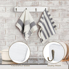 4 Pcs Coat Rack Wall Mounted Rack Entryway Hanging Coat Rack Cups Rack Offwhite