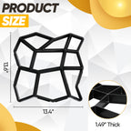 Walk Path Maker Unique Stone Mold for Paving Concrete Pavement Stepping Stones Garden Walkway