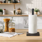 An industrial wind black kitchen countertop paper towel rack, kitchen practical simple style countertop paper towel rack
