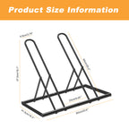 2-Bike Adjustable Floor Parking Rack - Heavy Duty Metal Bicycle Storage Stand for Garage & Outdoor