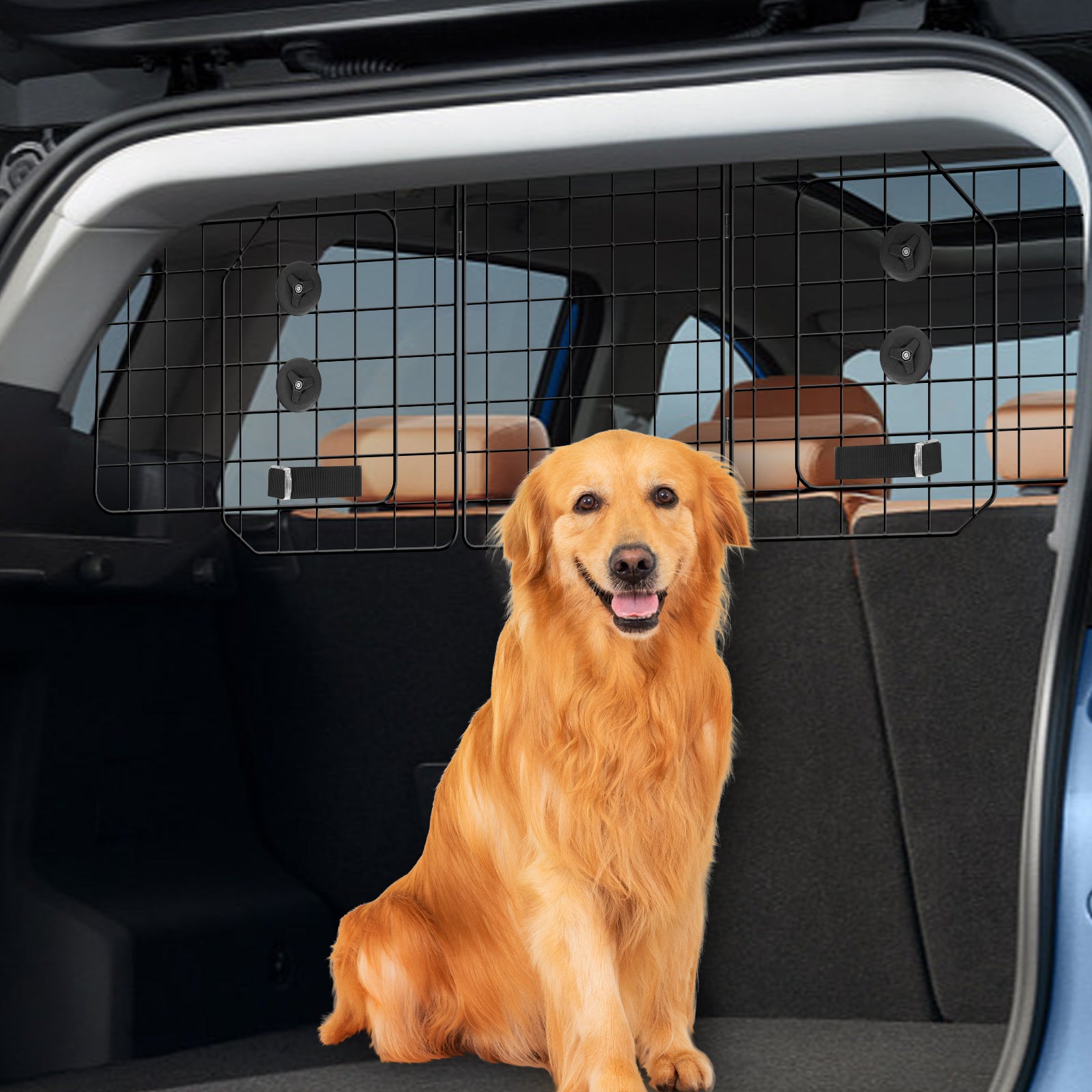 Road-Ready Pro Dog Barrier | Universal Adjustable Wire Mesh Safety Guard for SUVs & Trucks