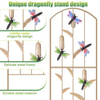 2-Pack Dragonfly Garden Trellis - 52inch Rustproof Metal Plant Support - Decorative Arched Trellis for Climbing Flowers & Vines