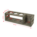 Countertop Wine Rack, Tabletop Wine Bottle Holder for 4 Bottles, Freestanding Wine Rack Compact Storage for Wine Cellar Bar Cabinet Kitchen Dining Room