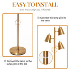 Tree Floor Lamp Standing Tall Pole Lamps for Living Room Bedroom Office Decors