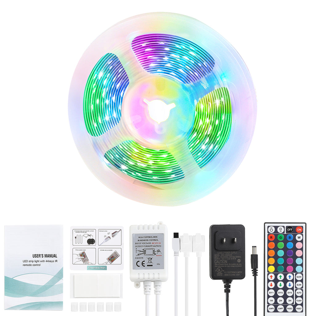 36ft RGB LED Strip Lights, 2-Pack Color Changing LED Light Strips , Multicolor Lighting for Bedroom, Kitchen & Party