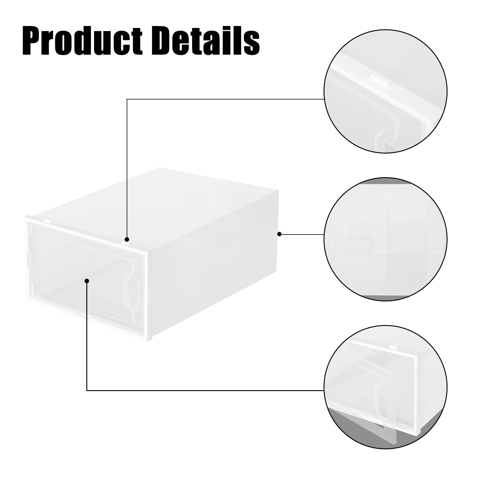 Set of 12 Stackable Clear Plastic Shoe Storage Bins with Lids, Versatile Sneaker and Closet Organizers