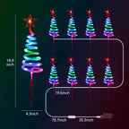 8 Pack Smart Christmas Pathway Lights Outdoor, RGBW App Control Landscape Lights, Sync to Music