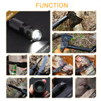 22-Inch Survival Axe Multitool, Folding Tactical Hatchet with Hammer, Flashlight, Compass and Flint for Camping and Hunting,