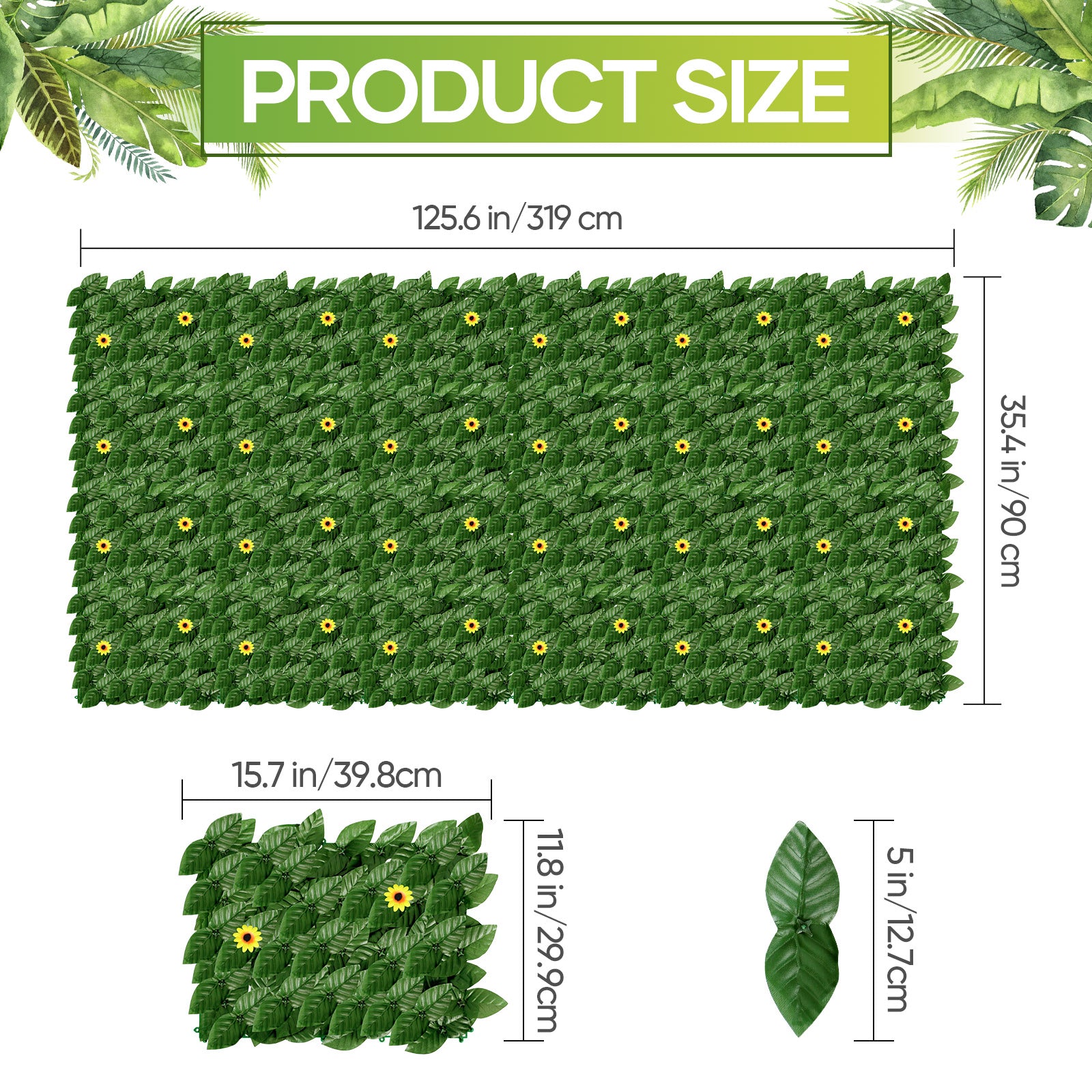 Artificial Ivy Privacy Barrier with Rattan Look - UV Protected Faux Vine Wall for Balcony & Terraceï¼ˆ24 piecesï¼‰