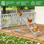 Wooden Chicken Roosting Bars & Perches with Swing - Coop Ladder & Activity Toy for Poultry