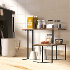 360Â¡Ã£ Rotating Corner Desk Organizer - 2-Tier Desktop Display Rack & Countertop Storage for Office & Kitchen,