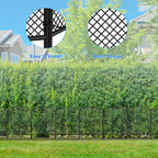 24" (H) x 10ft (L) Mesh Garden Fence & Animal Barrier - No-Dig Metal Wire Fencing for Rabbits & Dogs, Decorative Yard & Patio Border, Black