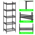Heavy Duty Wire Shelving Unit - Freestanding Storage Rack for Bathroom, Laundry, Kitchen