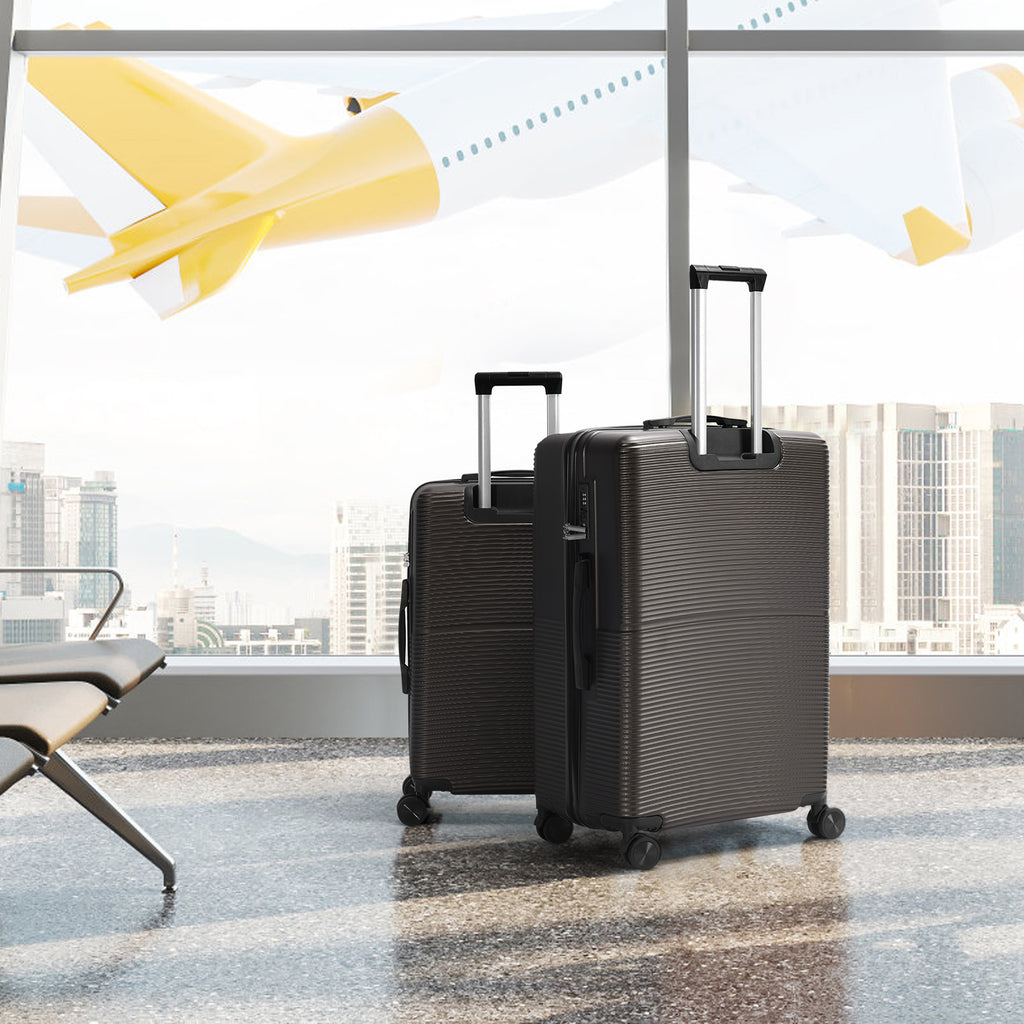 Trolley Case 3-Piece Hardside Lightweight Spinner Luggage Bag Set with TSA Lock
