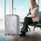 5Pcs Luggage Set ABS Lightweight Travel Trolley Carry On Suitcase w/TSA &Wheels