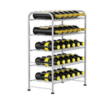 Water Bottle Holder Organizer 5 Tier Water Bottle Storage Rack, Freestanding Floor Beverage Soda Can Dispenser Organizer Rack for Pantry, Kitchen Countertop, Cabinet, Office, Hold 30 Bottles