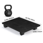 Set of 2 Computer Tower Stand with Lockable Wheels, Under Desk PC Holder Stand, CPU Cart for Home Office,