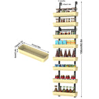 8-Tier Over The Door Pantry Organizer, Adjustable Metal Spice Rack & Storage for Kitchen