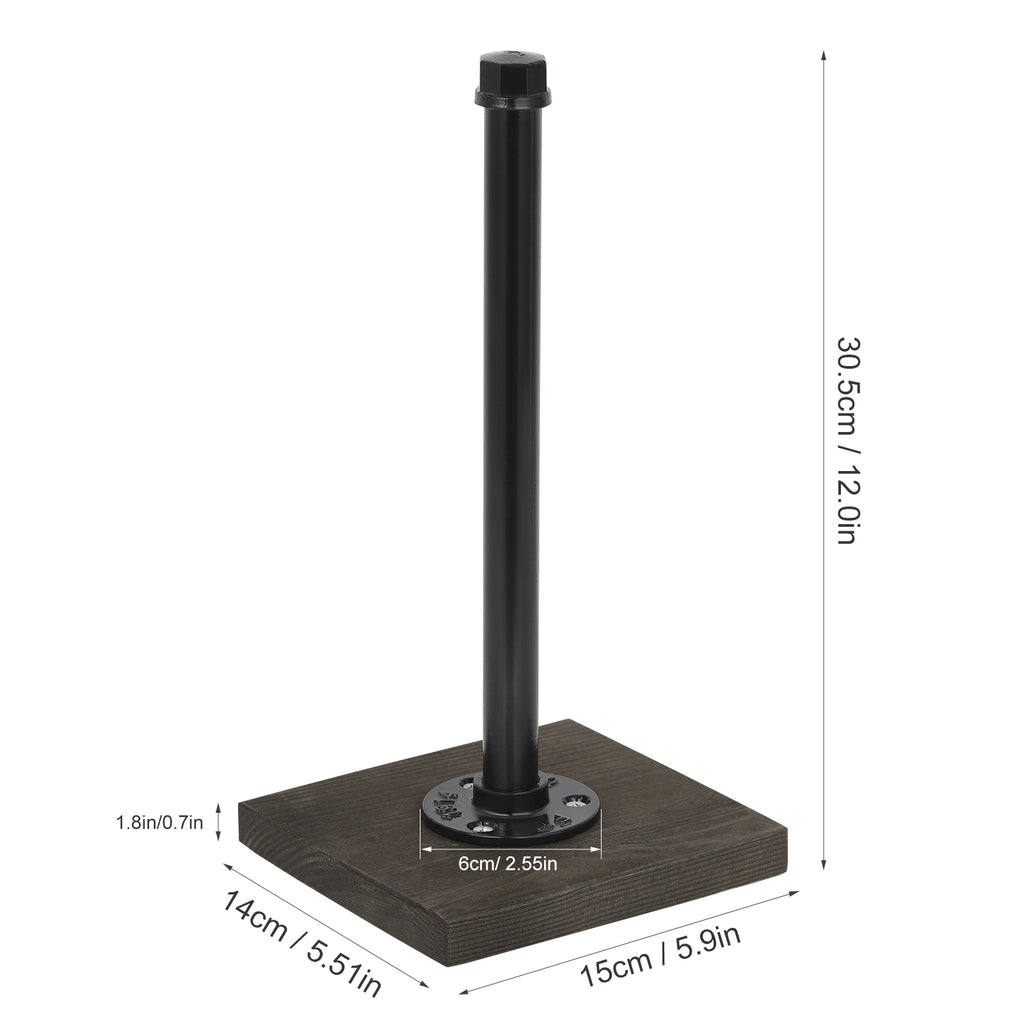 An industrial wind black kitchen countertop paper towel rack, kitchen practical simple style countertop paper towel rack