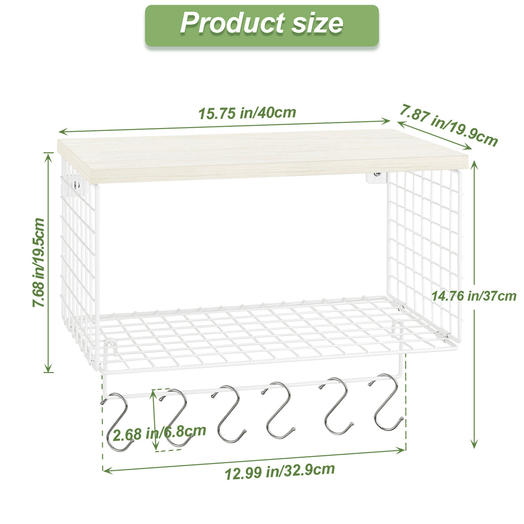 Wall-Mounted Rustic Floating Bathroom Shelves with Integrated Towel Bar and Storage Rack, Black Wood and Metal Over-Toilet Organizer for Kitchen or Bedroom