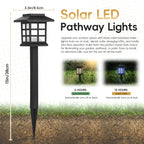 8 PCS Solar outdoor lamp, Halloween decoration lamp, LED landscape lighting outdoor solar path lamp, solar garden lamp, outdoor waterproof solar path lamp, suitable for gardens, patios and driveways