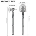 Multi-Functional Camping Shovel and Axe Set, Military Survival Kit with Folding Shovel and Tactical Hatchet for Off-Roading and Hiking,